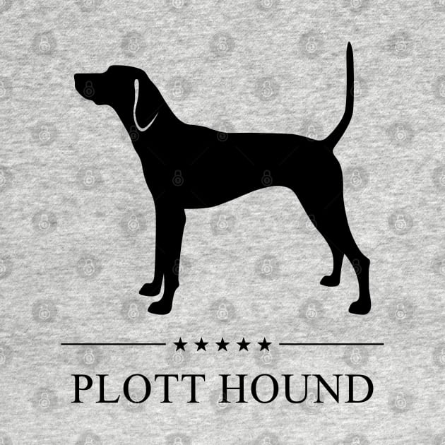 Plott Hound Black Silhouette by millersye